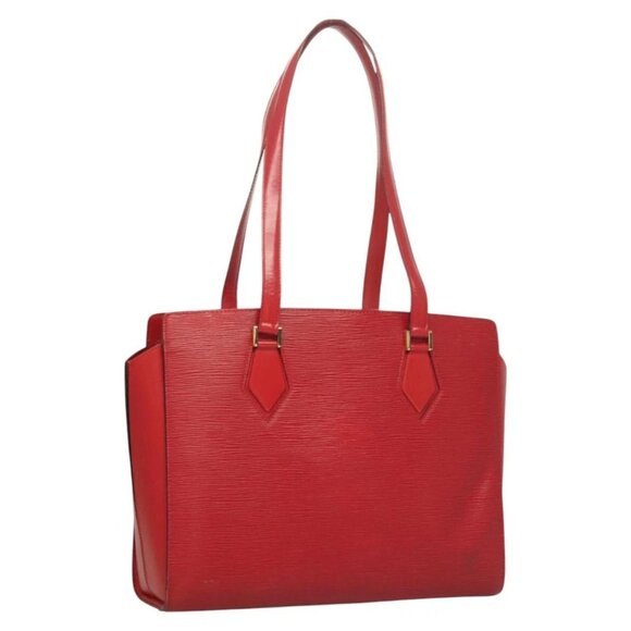 LOUIS VUITTON Epi Duplex Tote Bag Red M52427 LV - Picture 1 of 15